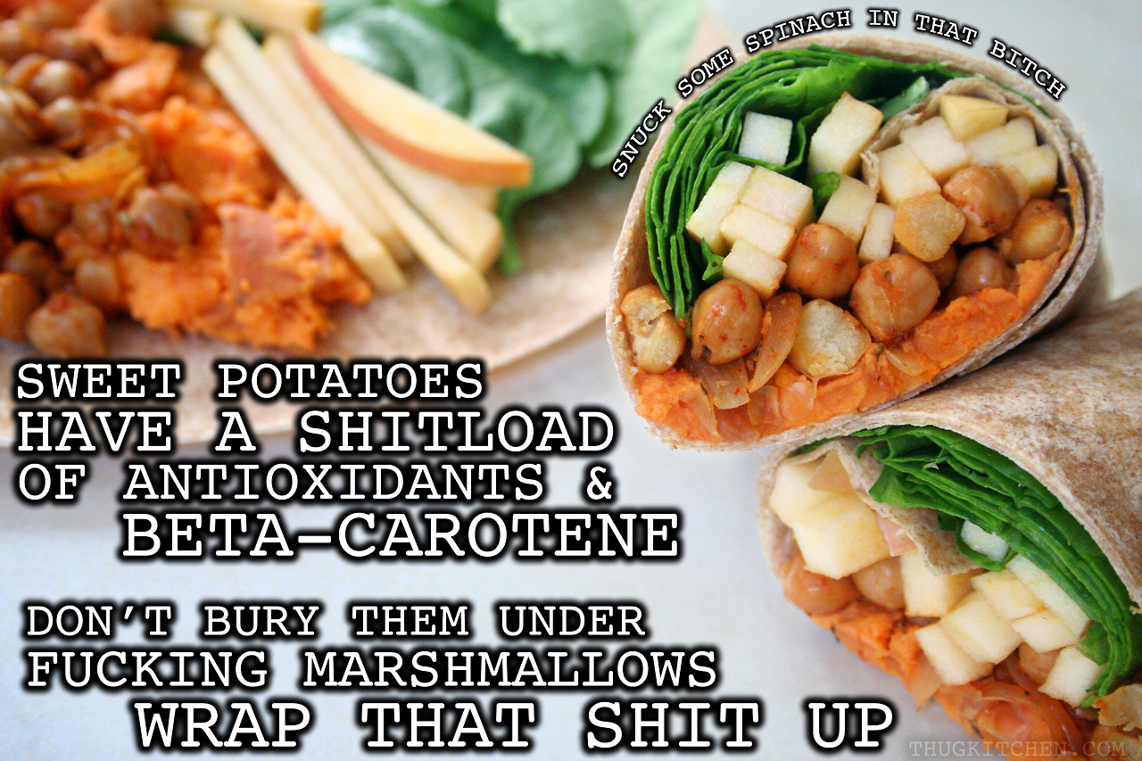 Sweet Potato Chickpea Wraps KeepRecipes Your Universal Recipe Box