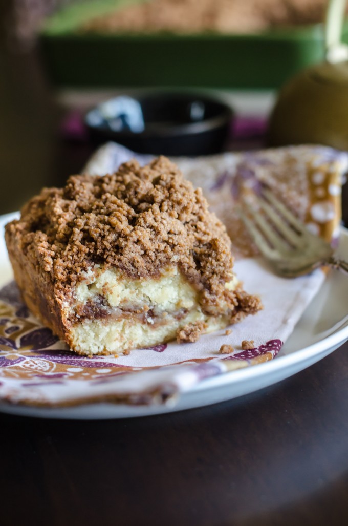 Cinnamon Coffee Cake with Streusel Crumb Topping • Go Go