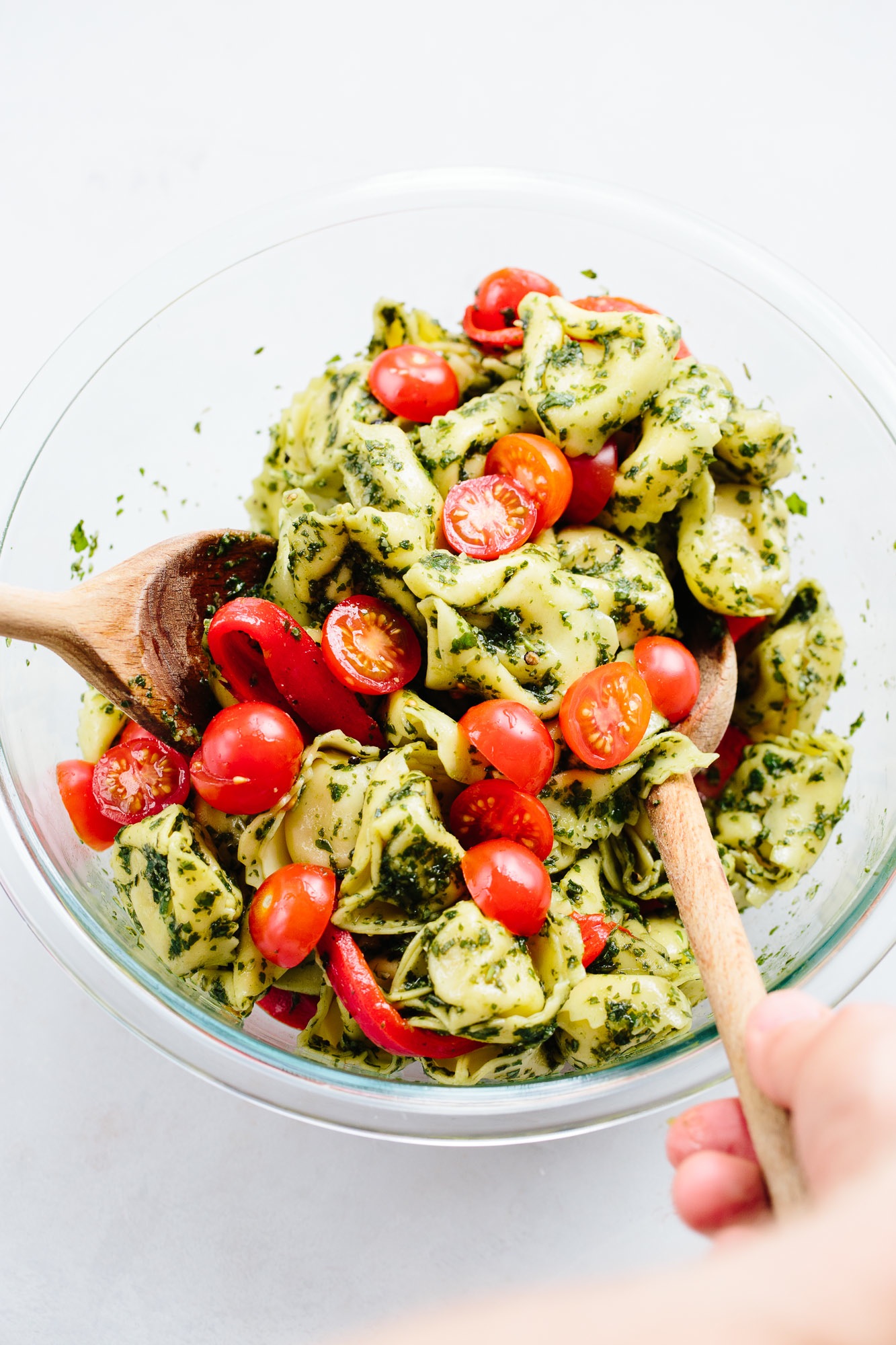 Pesto Tortellini Pasta Salad | KeepRecipes: Your Universal Recipe Box