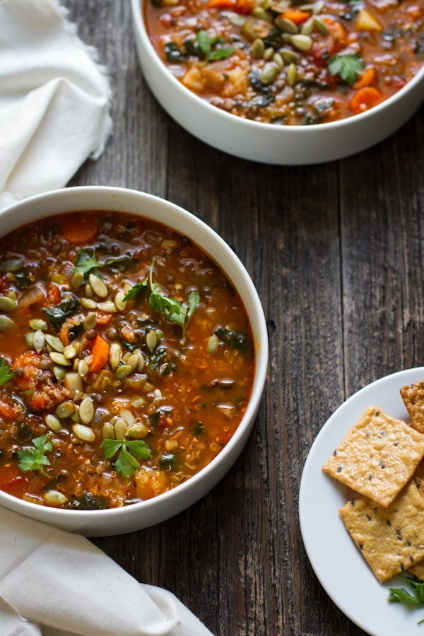 Quinoa Lentil Vegetable Soup | KeepRecipes: Your Universal Recipe Box