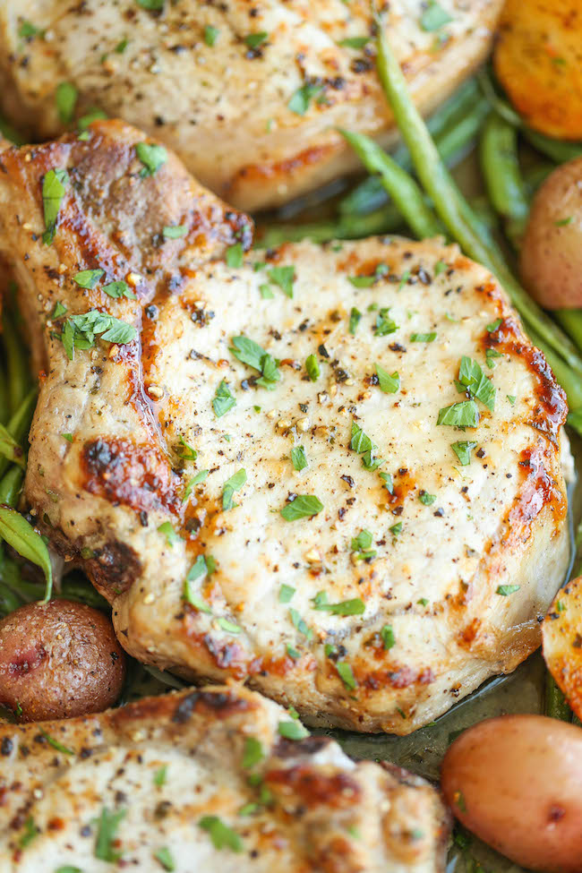 One Pan Ranch Pork Chops and Veggies | KeepRecipes: Your ...