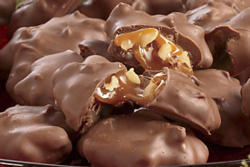 Chocolate Caramel Pecan Clusters | KeepRecipes: Your Universal Recipe Box