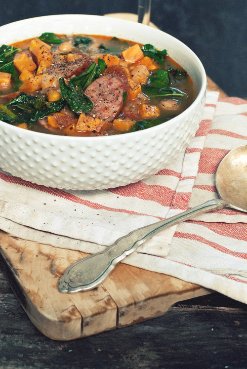 Smokey Sausage, Kale & Sweet Potato Soup | KeepRecipes: Your Universal ...
