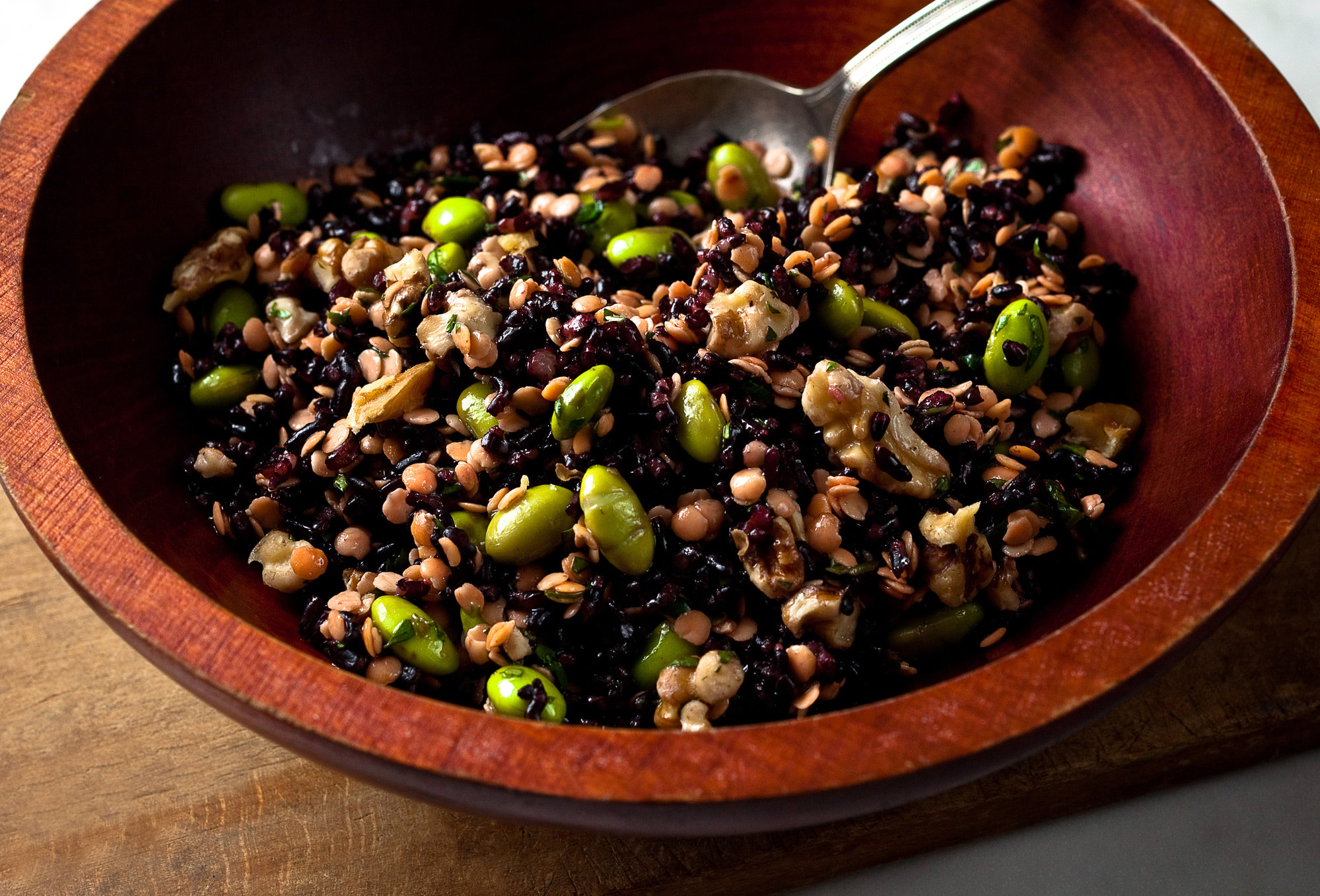 Black Rice and Red Lentil Salad Recipe | KeepRecipes: Your Universal