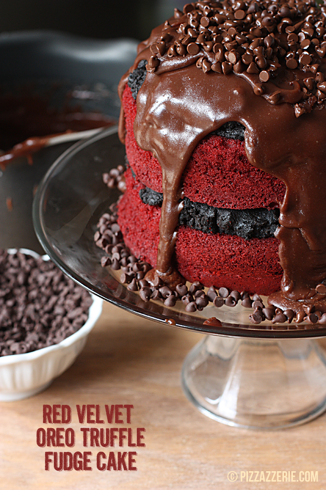 Red Velvet Oreo Truffle Chocolate Cake! KeepRecipes