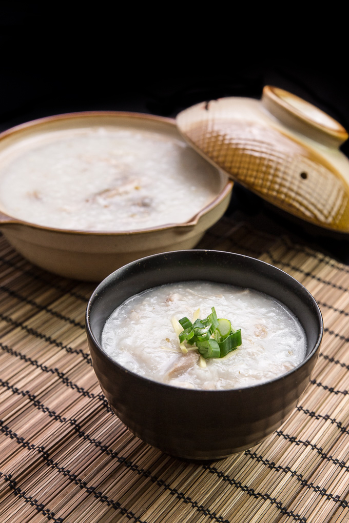 Chicken Congee (Rice Porridge or Jook) in Pressure Cooker Recipe ...