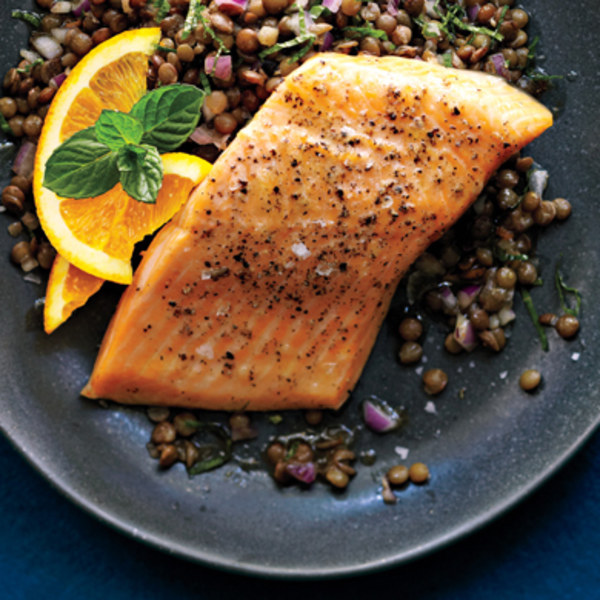 Roasted Arctic Char with Orange-Lentil Salad recipe | KeepRecipes: Your ...