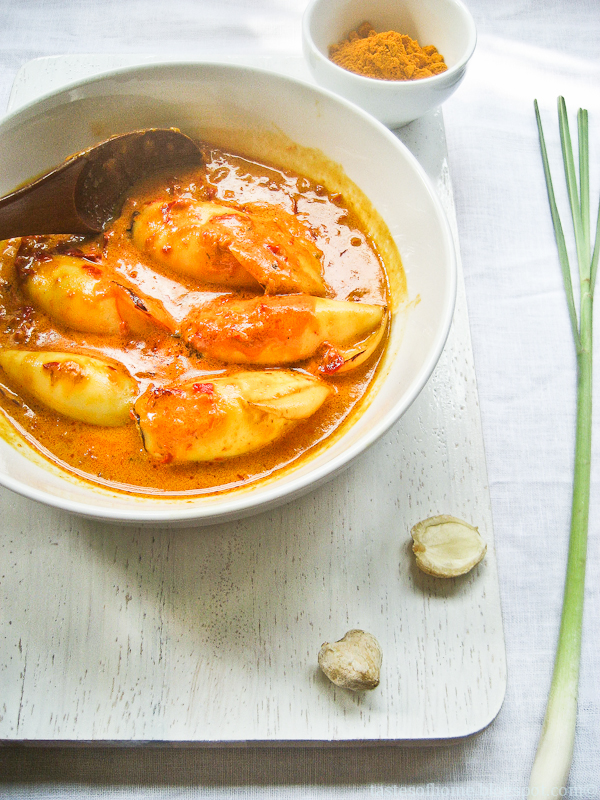 Malaysian Squid Curry Recipe (Kari Sotong) | Tastes of Home ...