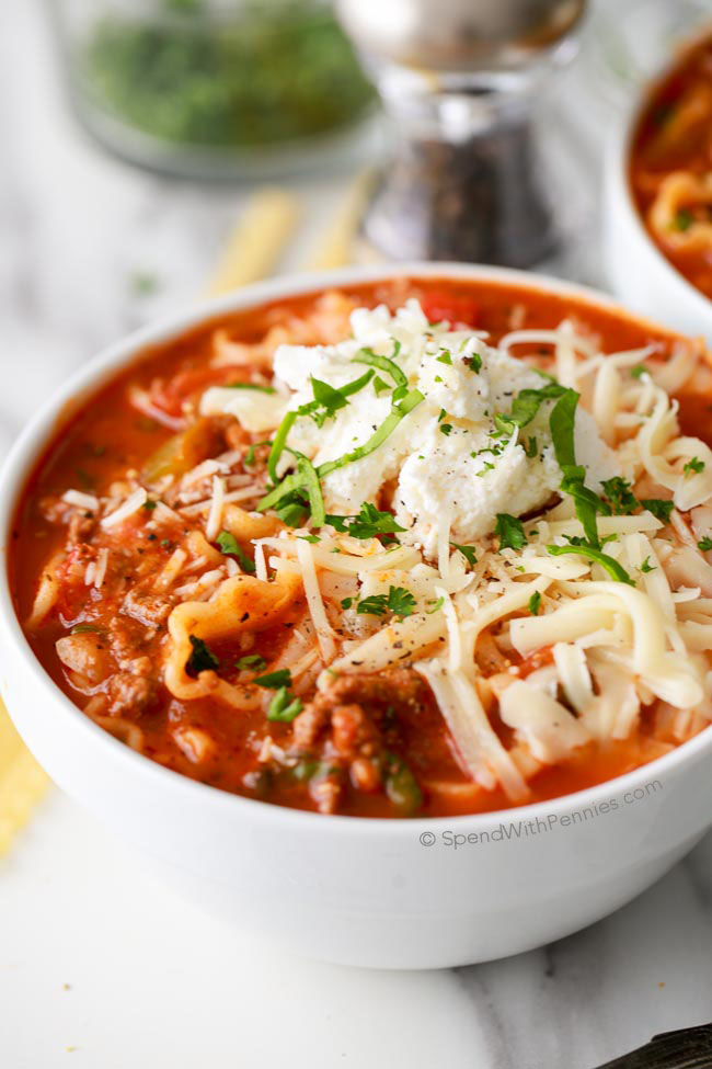 CrockPot Lasagna Soup | KeepRecipes: Your Universal Recipe Box