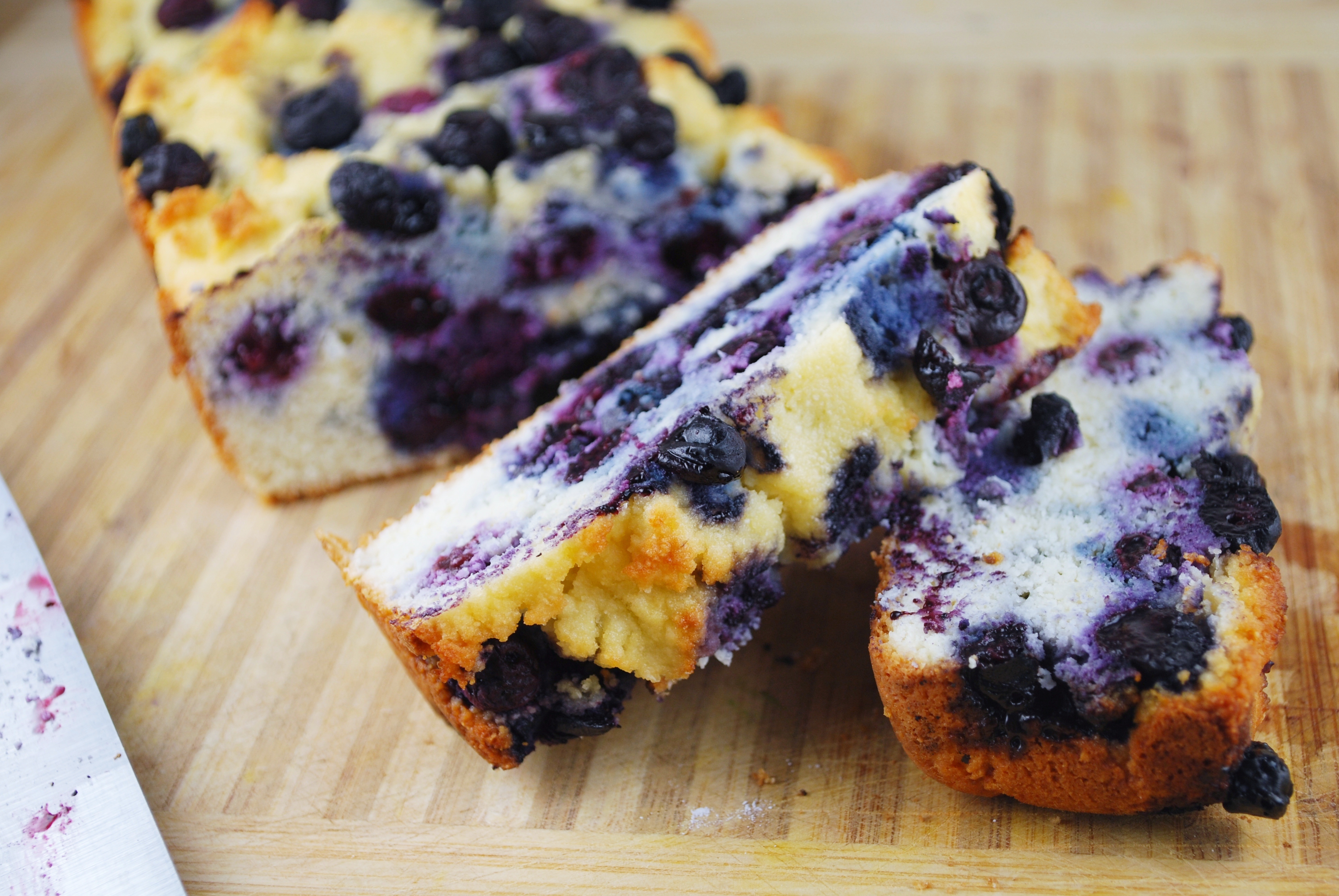 Heavenly Blueberry Lemon Pound Cake (grain free, gluten