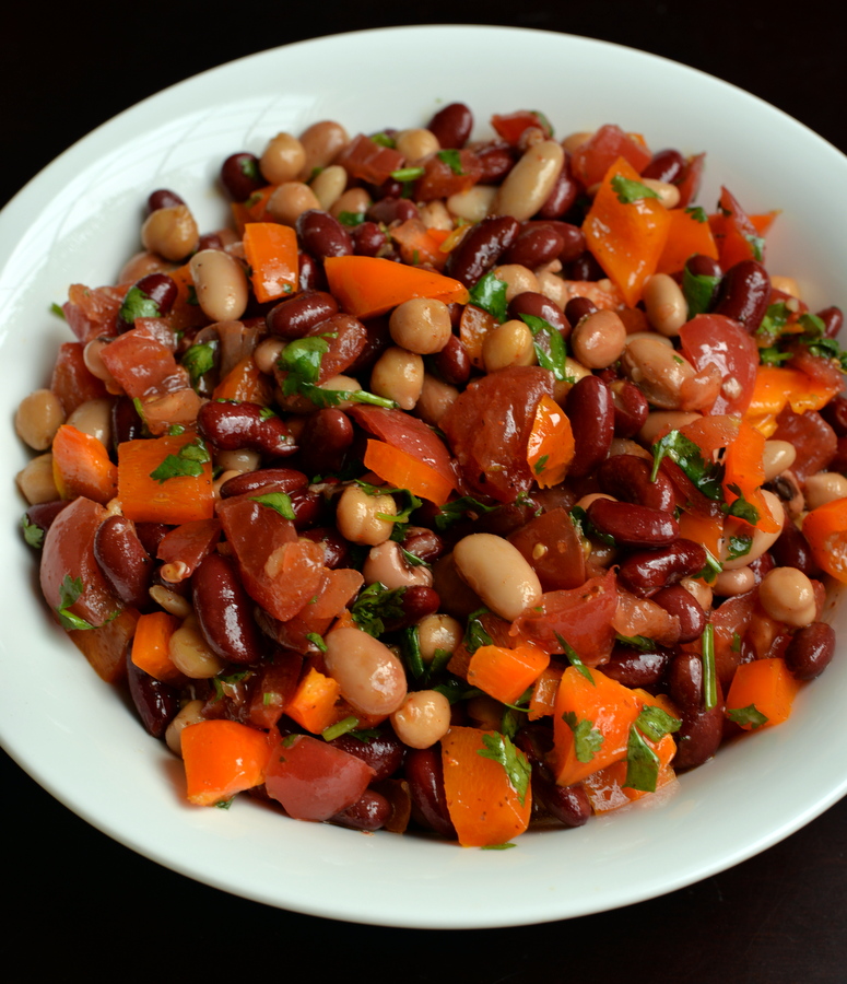 Southwestern Mixed Bean Salad with a Chile-Lime Dressing | KeepRecipes