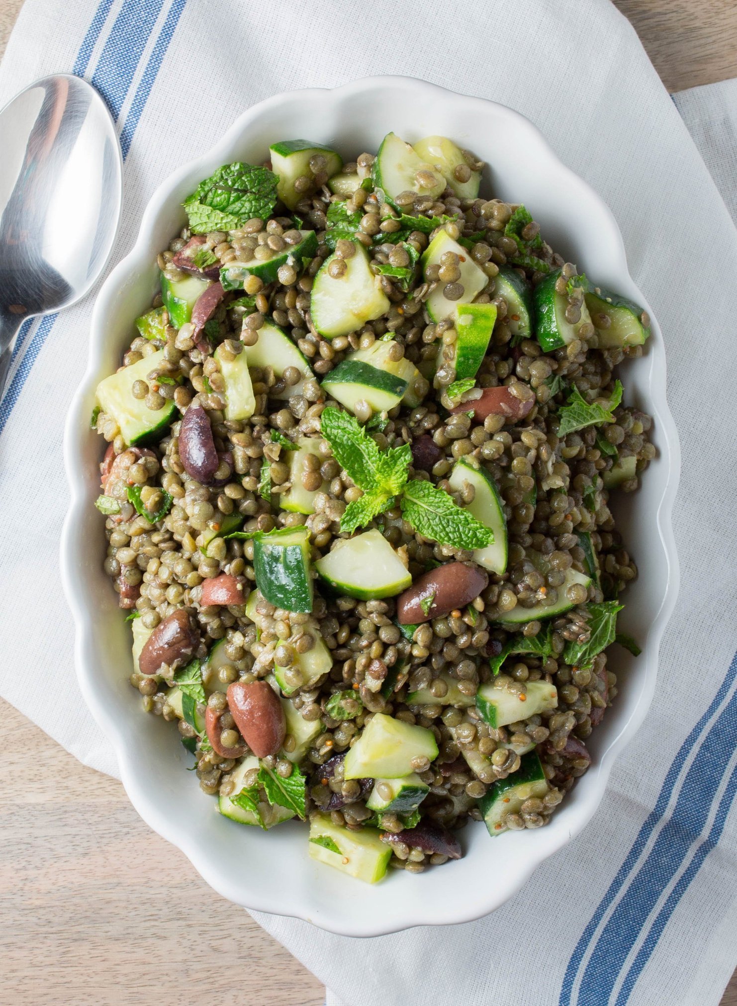 Cold Lentil Salad with Cucumbers and Olives | KeepRecipes: Your ...