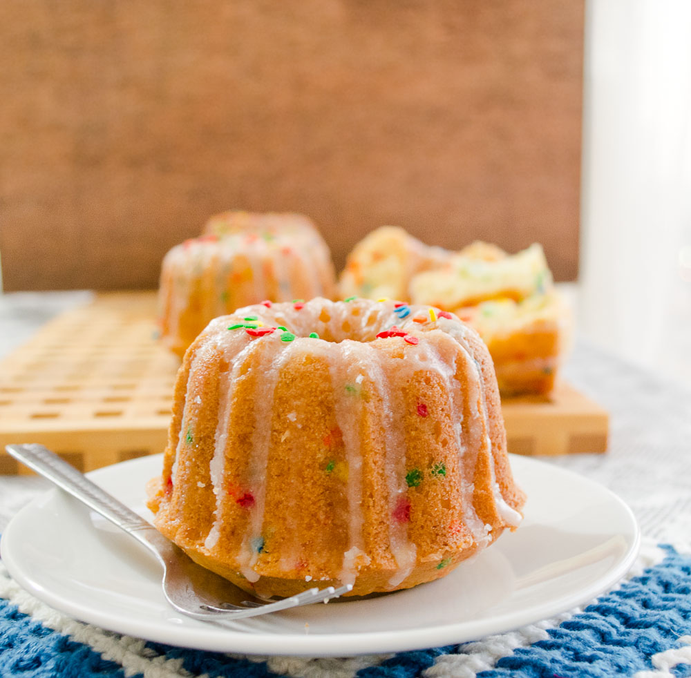 Funfetti Mini Bundt Cakes | KeepRecipes: Your Universal Recipe Box
