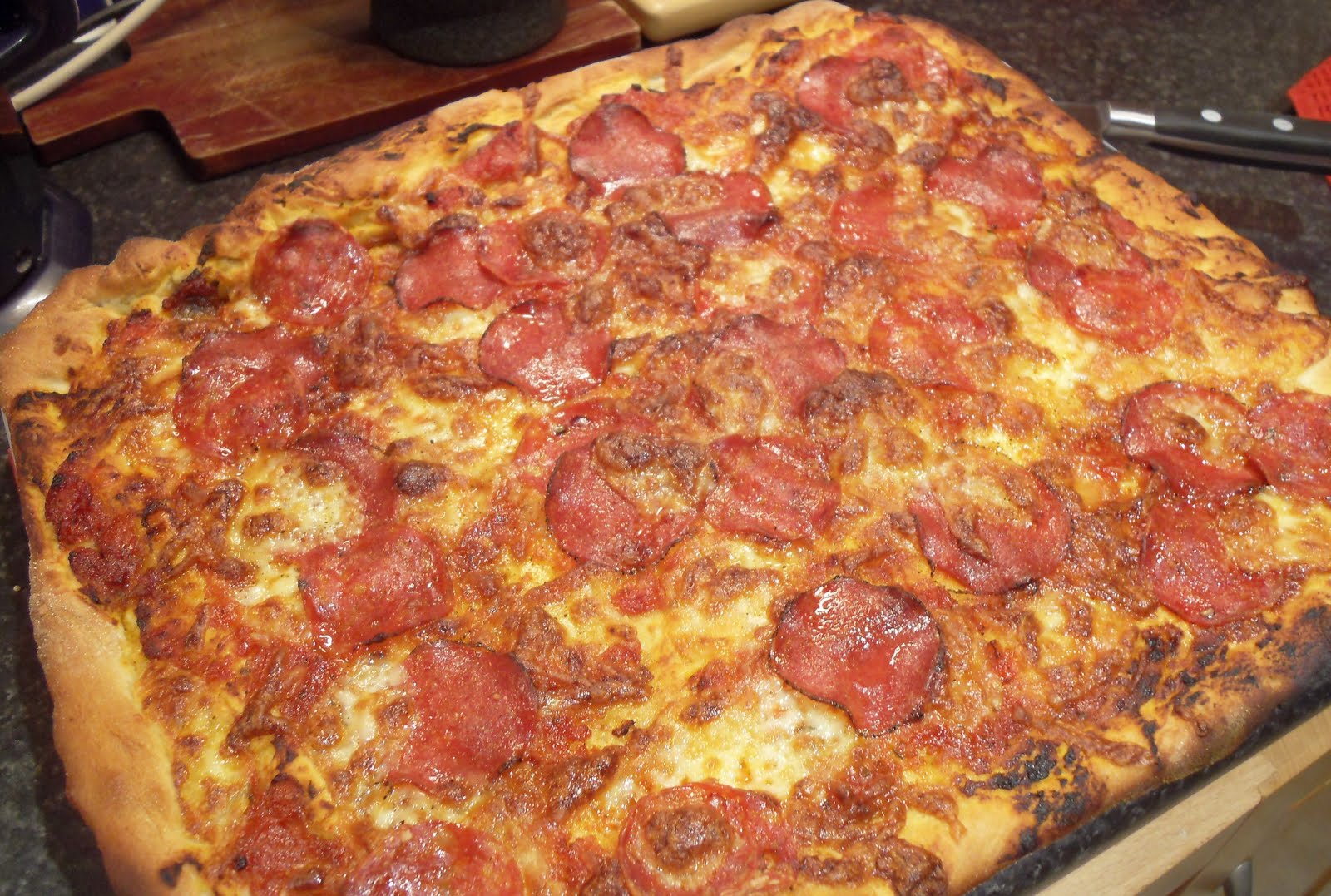 Salami and Pepperoni Pizza | KeepRecipes: Your Universal Recipe Box