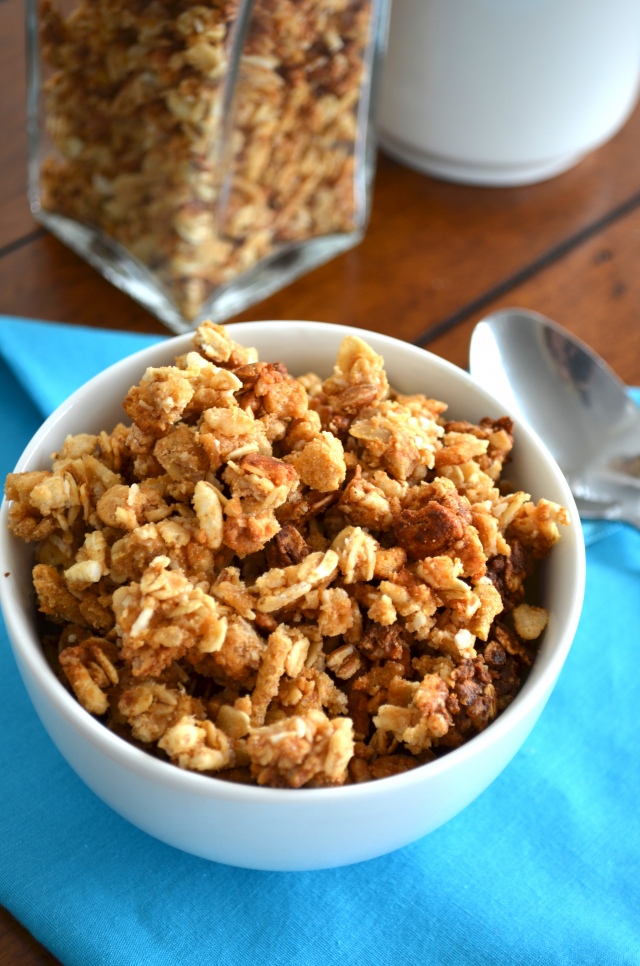 Healthy Peanut Butter Honey Granola – The Guiltless Life | KeepRecipes