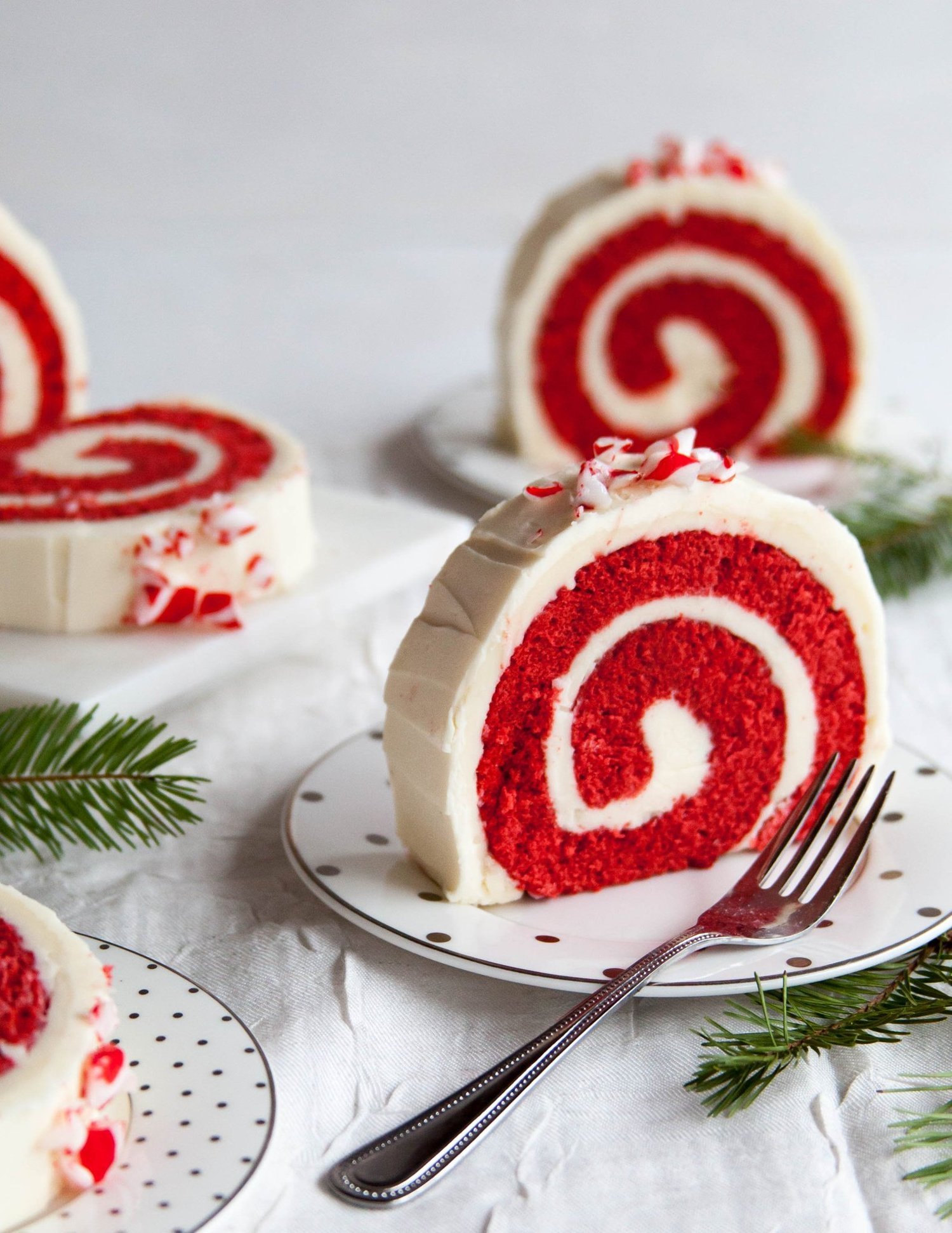 Peppermint Red Velvet Cake Roll | KeepRecipes: Your Universal Recipe Box