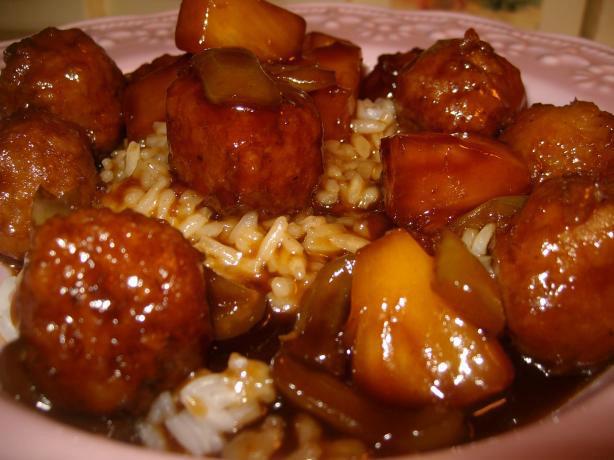 sour sauce sweet chinese recipe meatballs wings recipes meatball asian easy beef keeprecipes brown cooking vinegar box sugar meals