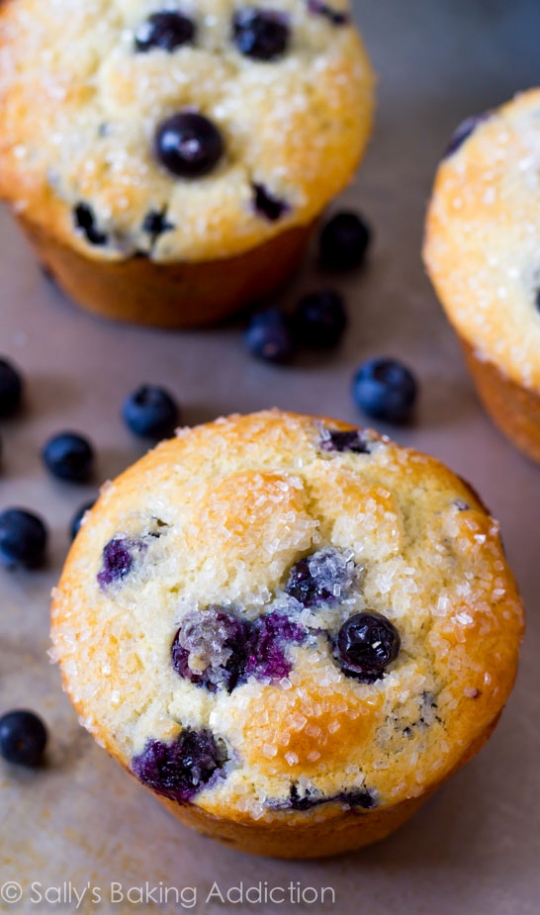 Sparkling Jumbo Blueberry Muffins. | KeepRecipes: Your Universal Recipe Box