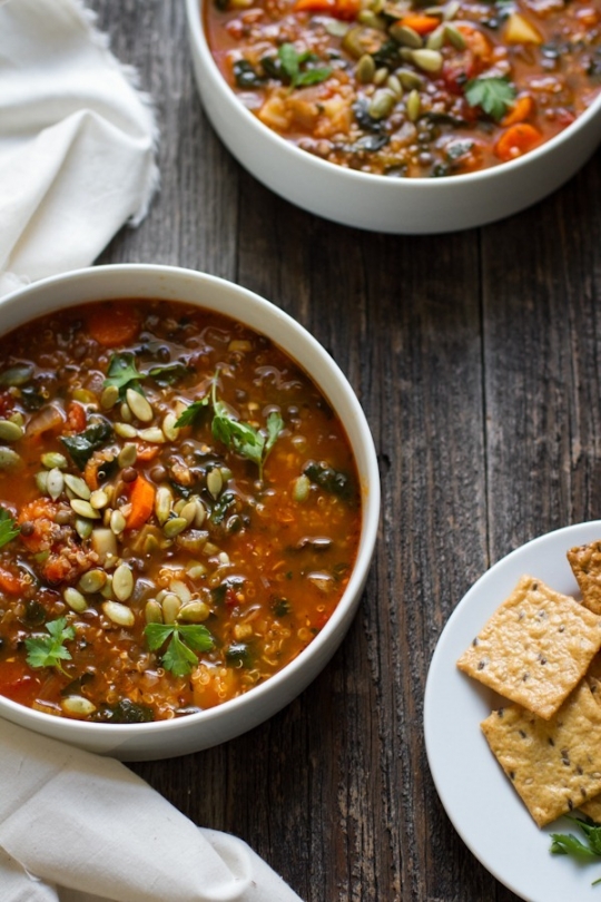 Quinoa Lentil Vegetable Soup | KeepRecipes: Your Universal Recipe Box