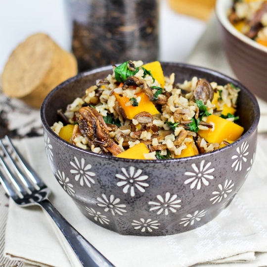 Low Fat Brown Rice with Squash Spinach and Fig | KeepRecipes: Your ...