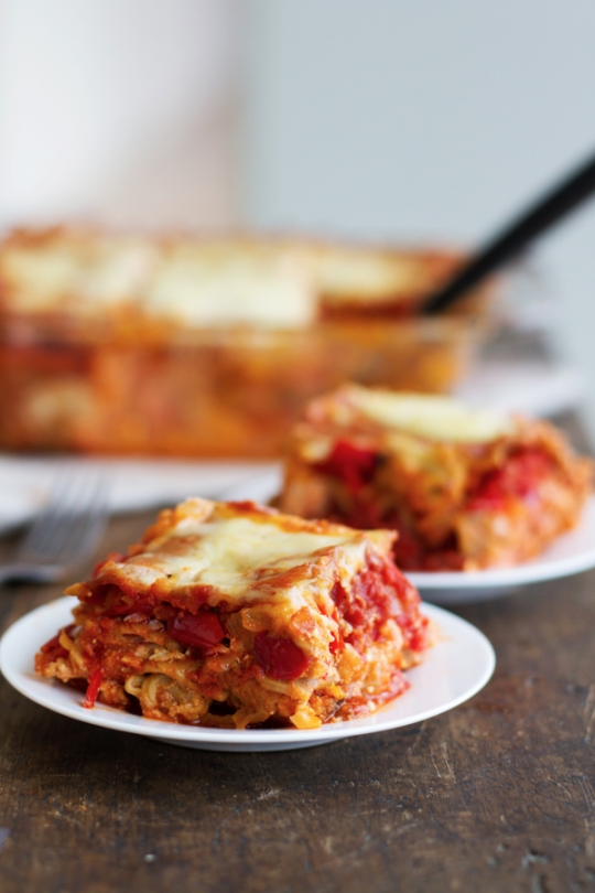 Whole Wheat Roasted Veggie Lasagna | KeepRecipes: Your Universal Recipe Box