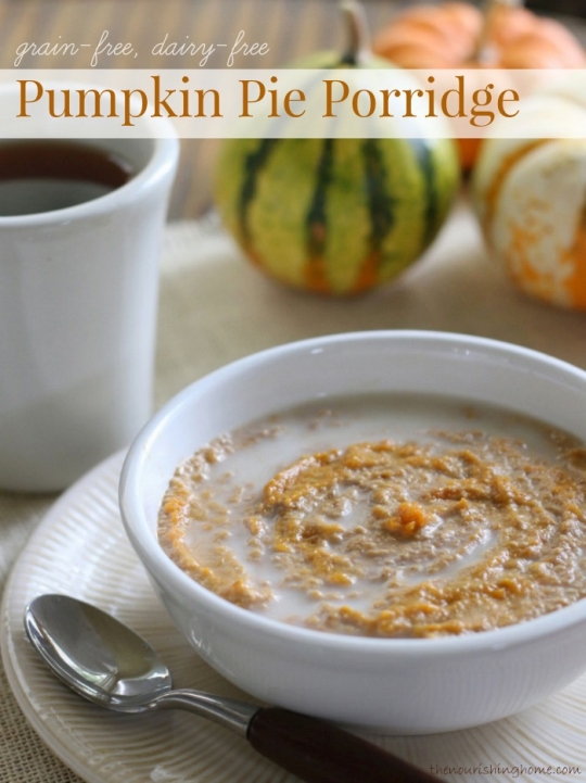 Grain-Free Pumpkin Pie Porridge | KeepRecipes: Your Universal Recipe Box