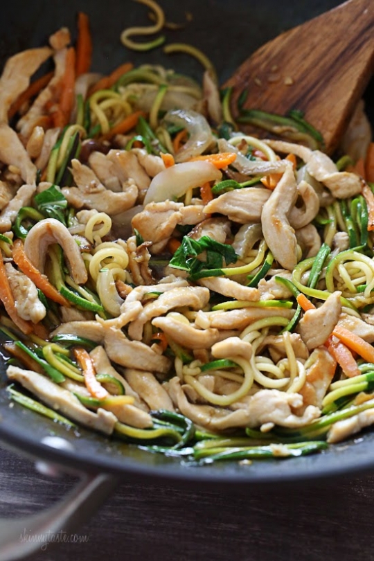 Chicken Zoodle "Lo Mein" For Two | KeepRecipes: Your Universal Recipe Box