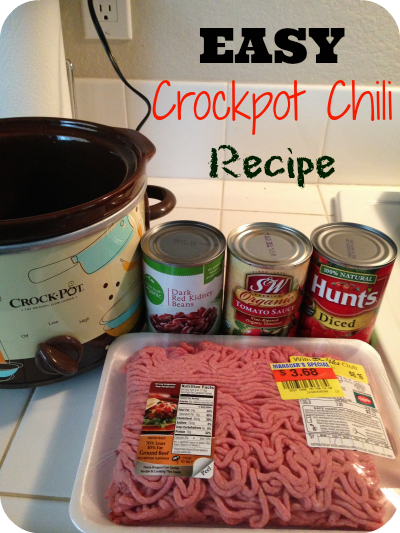 5 Ingredient Crockpot Chili Recipe * The Typical Mom | KeepRecipes ...