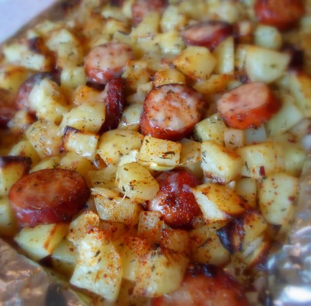 Oven Roasted Smoked Sausage and Potatoes | KeepRecipes: Your Universal