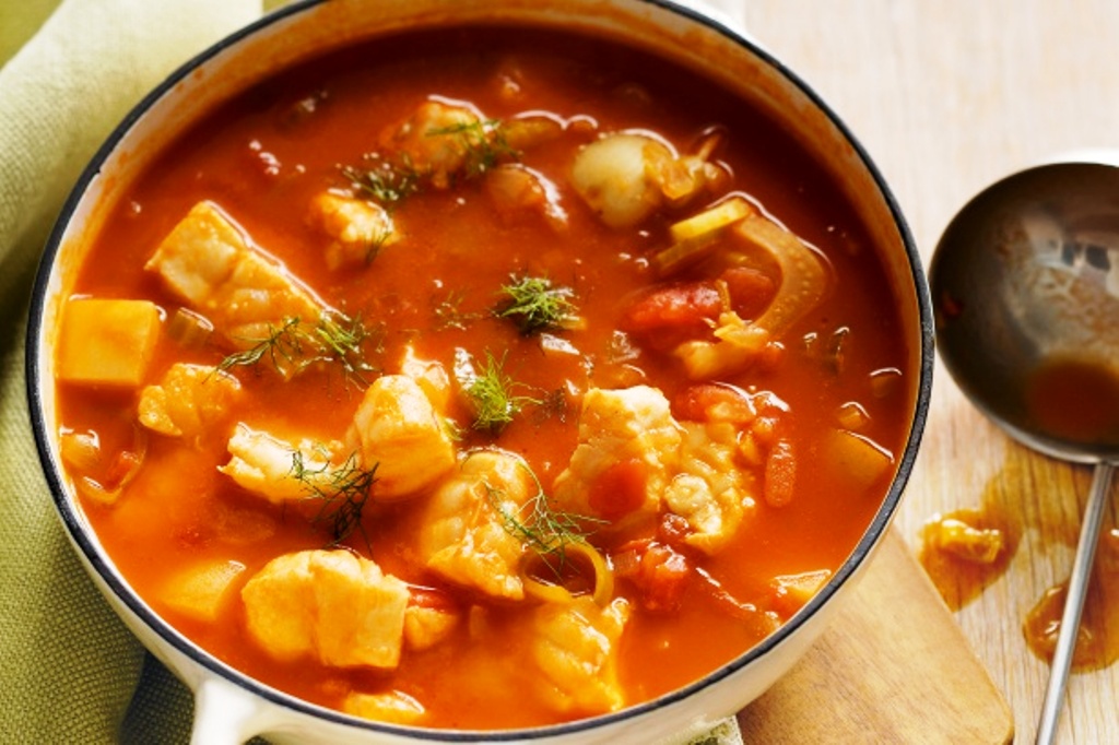 Saffron Fish Stew with White Beans | KeepRecipes: Your Universal Recipe Box