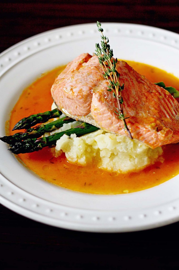 Poached Salmon in Tomato Garlic Broth | KeepRecipes: Your Universal ...